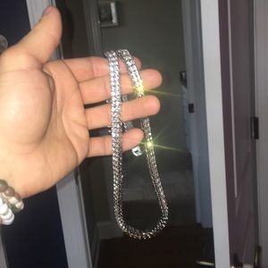 Double Link Diamond Tennis Chain